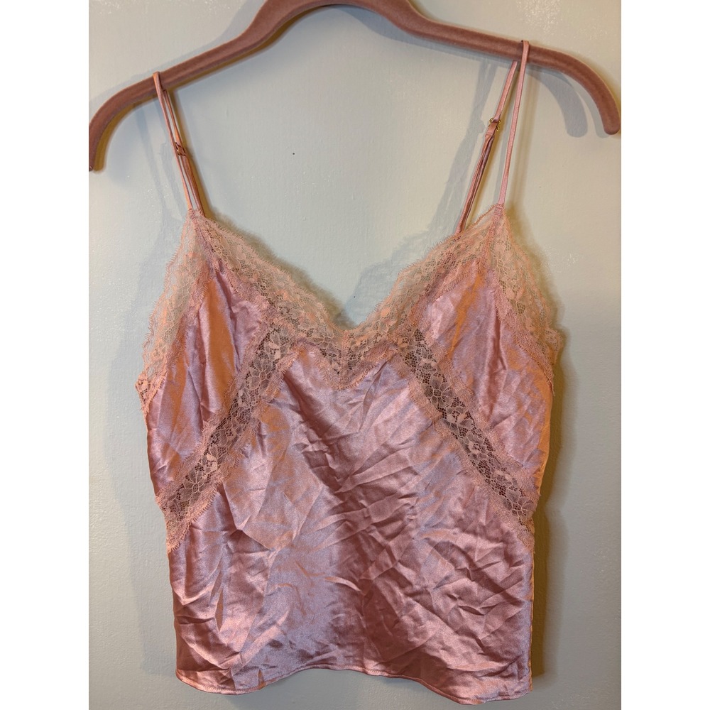 Victoria's Secret Pink Satin & Lace Camisole Cami S Y2K